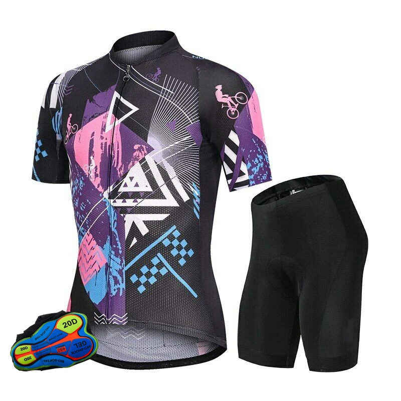 Summer Moisture Absorption And Perspiration Cycling Set Men's Tight Fitting Cycling Wear High Quality Bicycle Suit