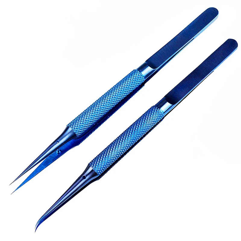 Titanium Alloy Tweezers Precision Fly Line Fingerprint Tweezers Straight Curved for Mobile Phone mainboard Repair Tools