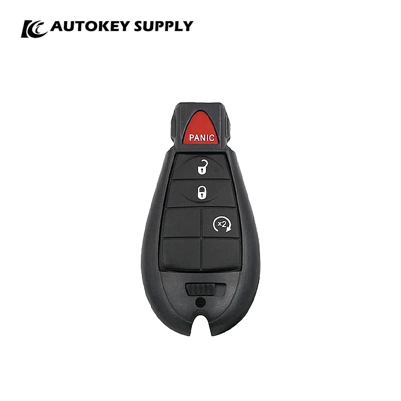 

For Chrysler Prox Shell 4B (Lock,Unlock,Panic，Remote Start) No Logo Poly Dome Emergency Key Included Autokeysupply AKCRS143