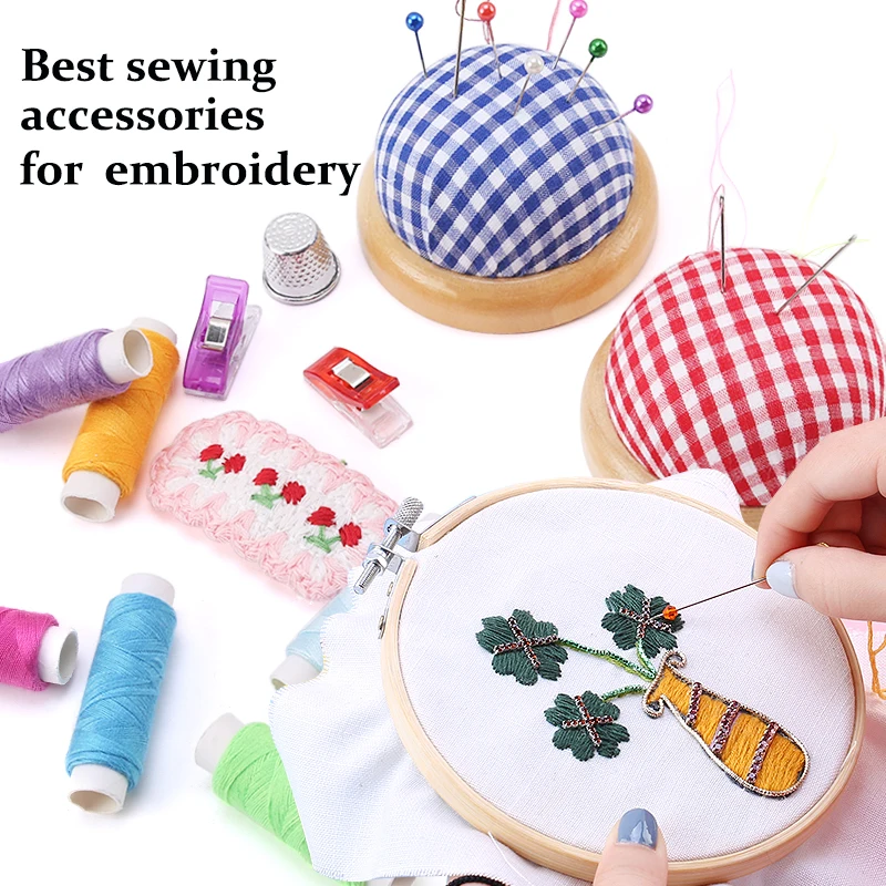 1Pc Needlework Accessories DIY Craft Needle Pin Cushion Holder Stitch Marker Sewing Pin Cushion Home Sewing Tools Ball Shaped