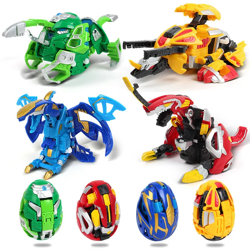 Deformation Dinosaur Eggs Automatic Transform Toys Genuine Carbot Egg Boys Girls Robot Tyrannosaurus Pterodactyl Toys Wholesale