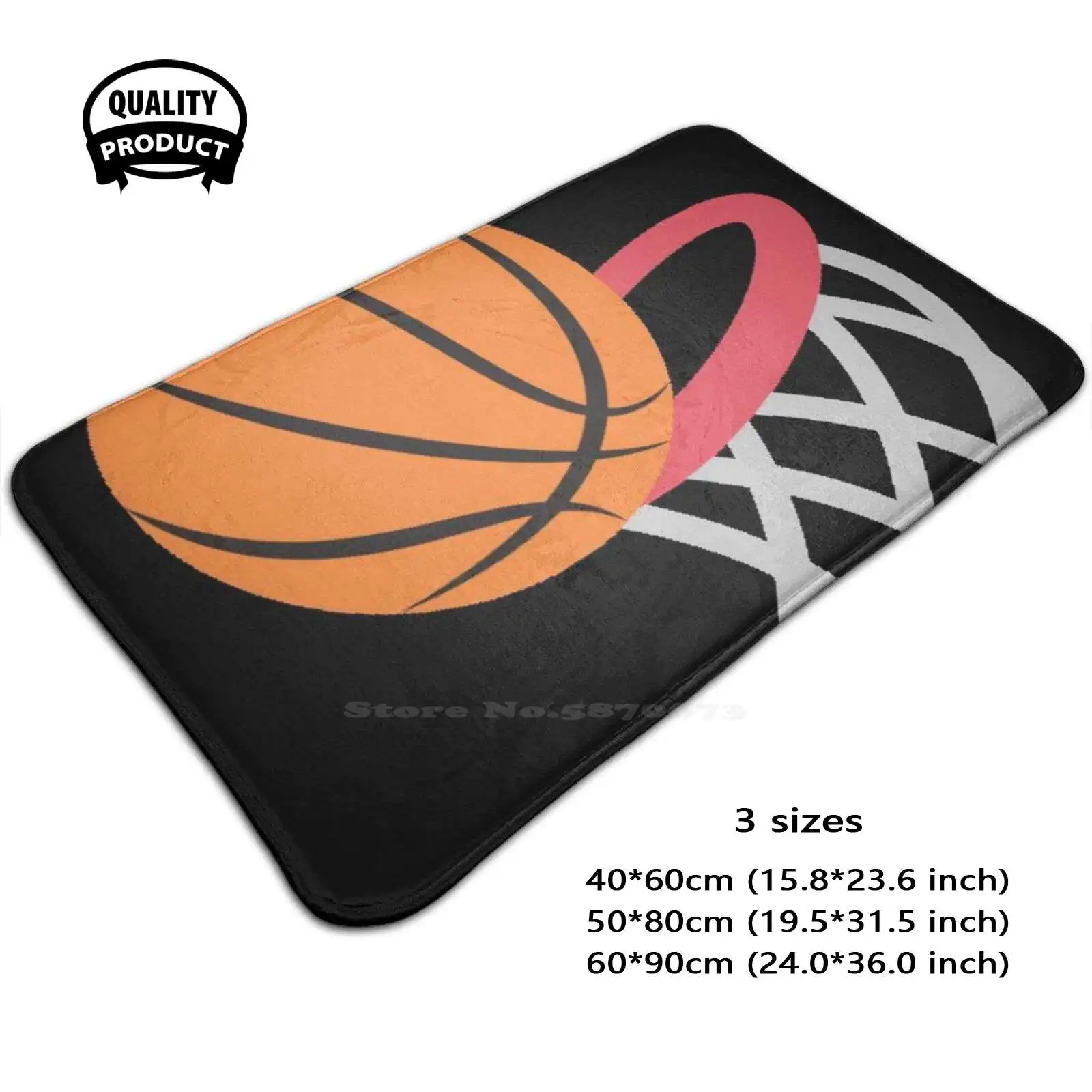 Basketball Soft Cushion Home Carpet Door Mat Car Rug Nbl Rimshot Score Goal Sports Basketball Hoop Basketball Net Basketball