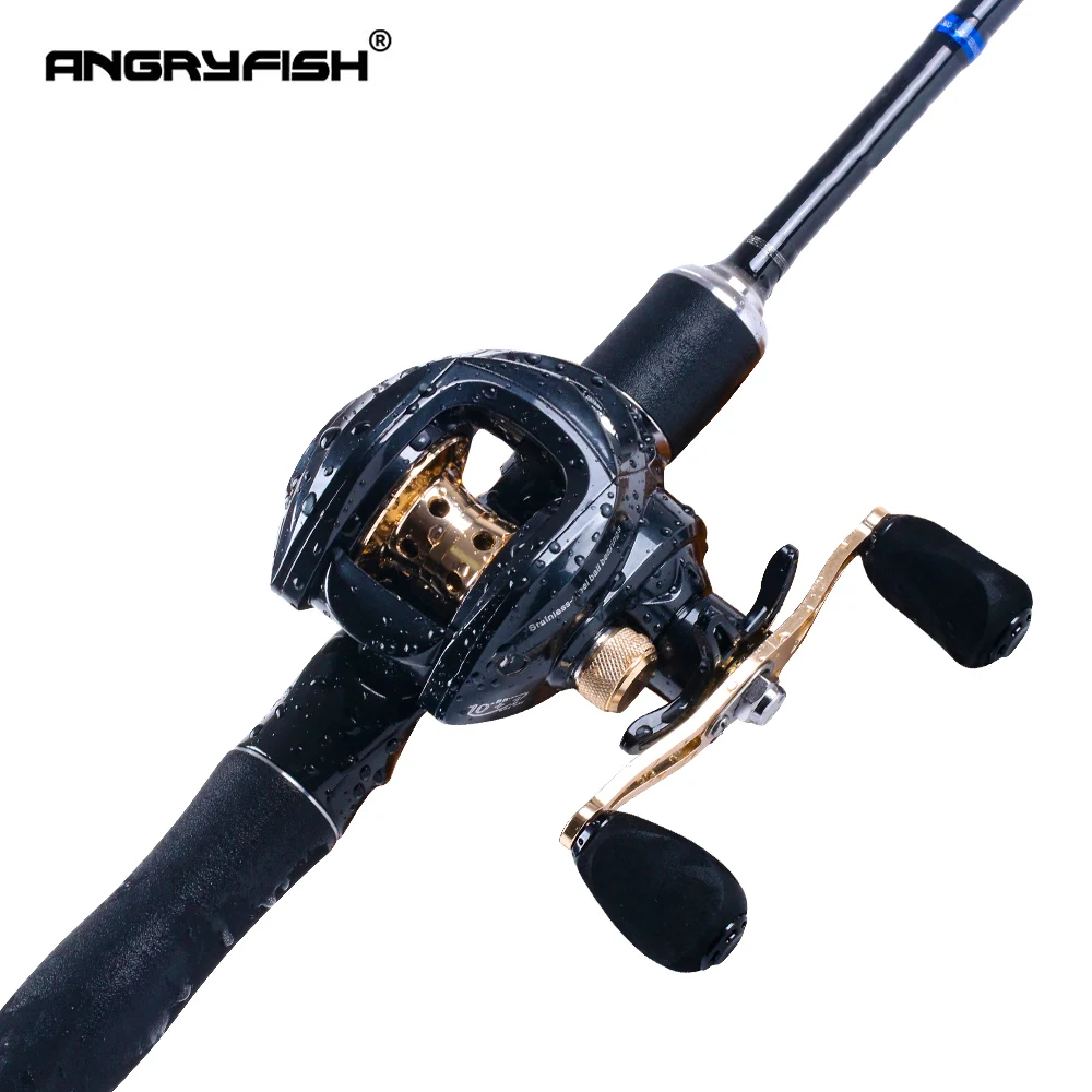 Angryfish Baitcasting Reel  Dual Brake System Reel 7KG Max Drag 10+1 BBs 6.3:1 High Speed Fishing Reel