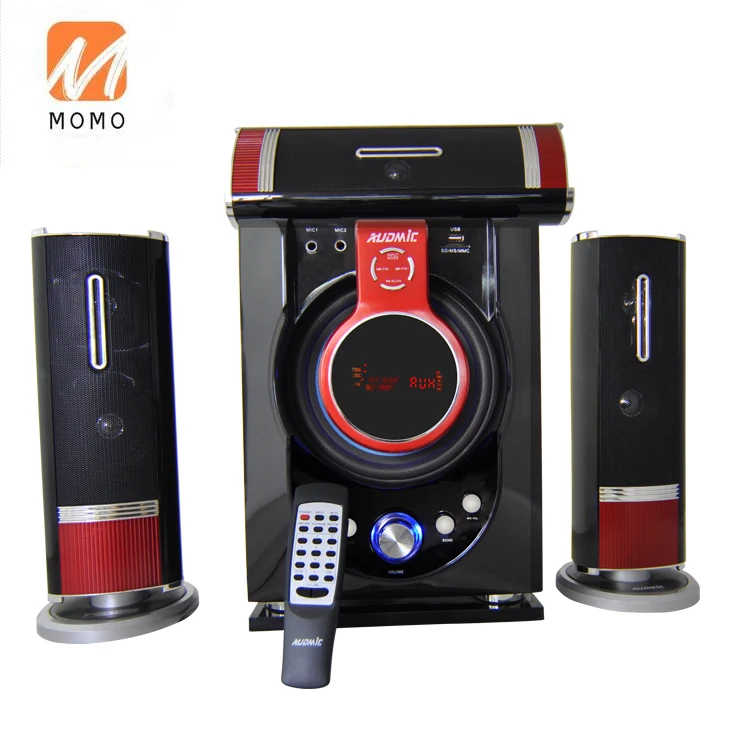 High Quality Wooden Cabinet Sound System 3.1 Multimedia Bluetooth Treble Heavy Bass Subwoofer Speaker Home Theater System