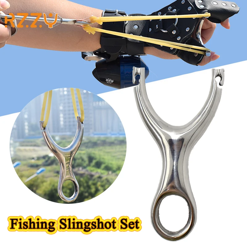 

Stainless Steel Slingshot Set High Quality Traditional Recurve Hunting Catapult for Professional Outdoor Sports Shooting