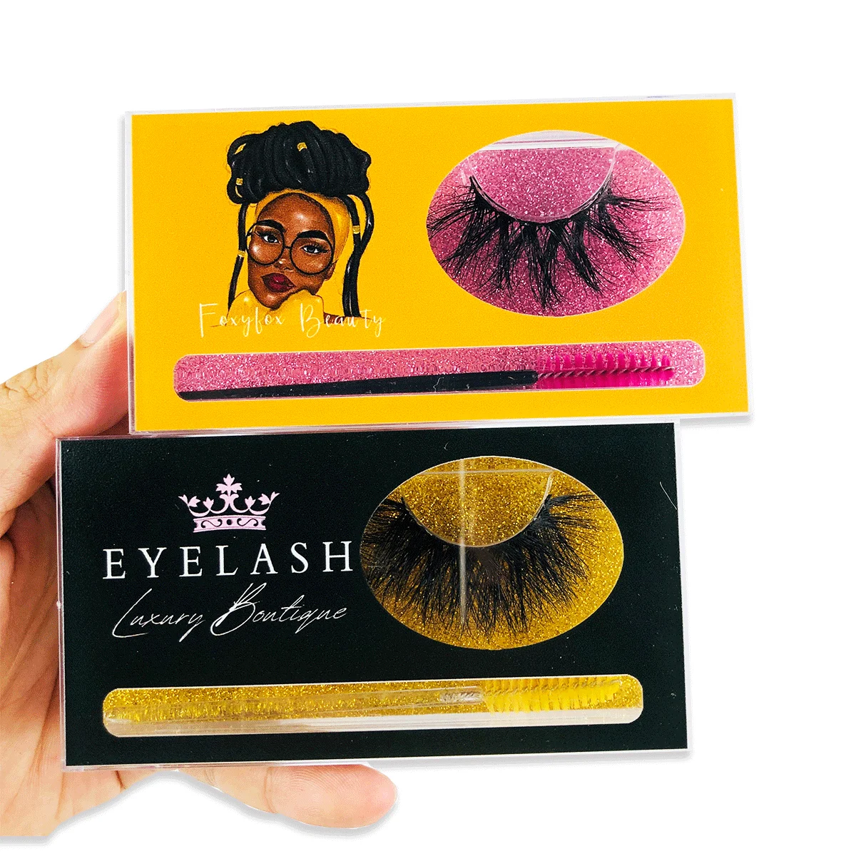 

Custom Eyelash Packaging Box Big Plastic Acrylic Case With Tray Wholesale Lashes Private Label Logo Packing Box Empty Case