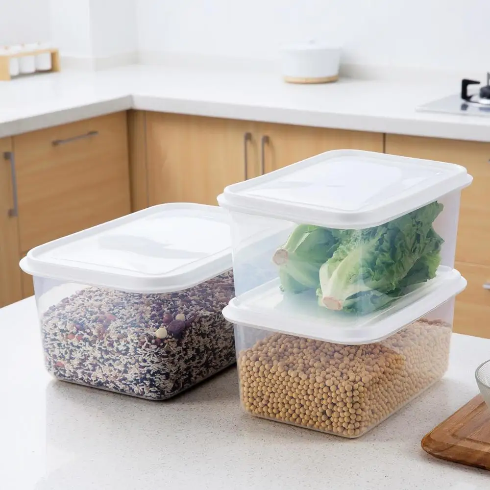 Kitchen Food Noodle Storage Container Grain Moist-proof Sealed Box Cuisine Sealed Cans Rice Barrel Refrigerator Fresh Box Tanks