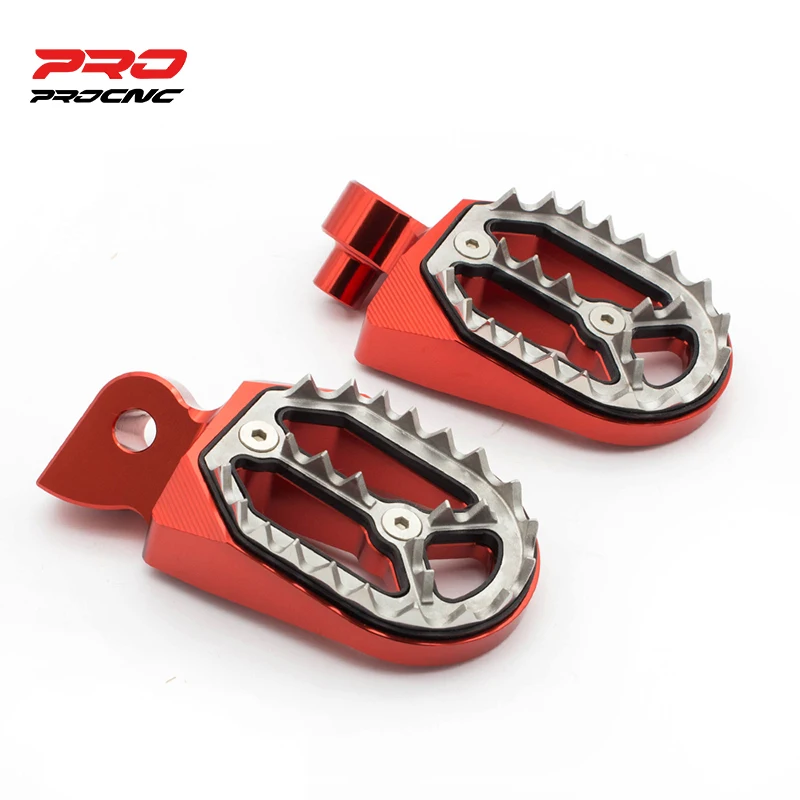 

For Yamaha YZ125 YZ250 1998-2020 CNC Dirt Pit Pivot Bike Shark Tooth Foot Pegs Footpegs Footrests Pedals For YZ250F 2001-2020