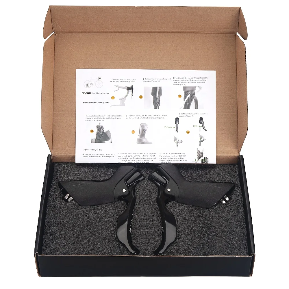 SENSAH STI Road Bike Shifters Double 2×10 Speed Lever Brake