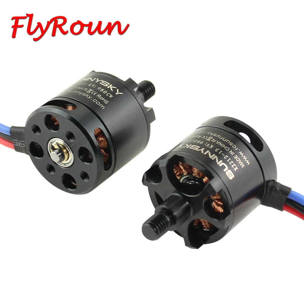 4pcs/lot SUNNYSKY X2212 2212 980KV Self-Threaded Rod Brushless Motor with 9450 Propeller DIY Multi-rotor