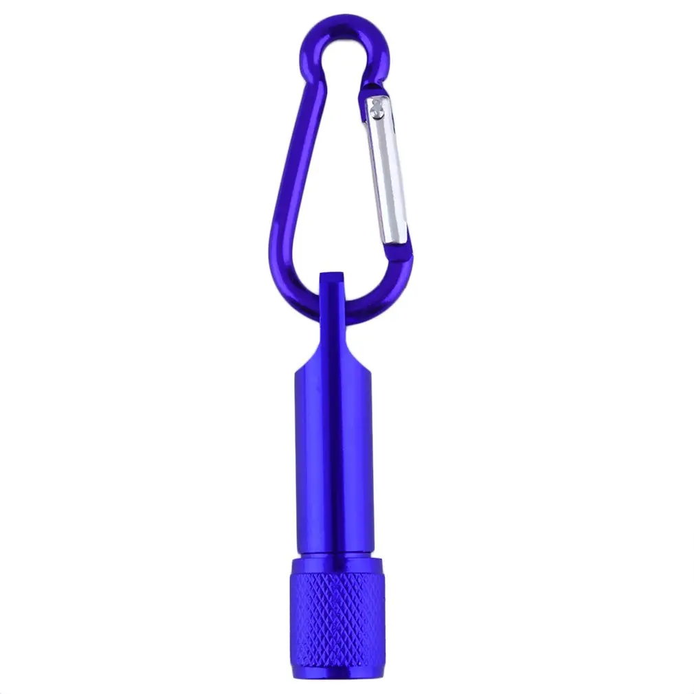 Mini Flashilight torch Carabiner Keychain Hook Lamp Portable 5 LED Mini Flashlight Light Torch Aluminum Keychain