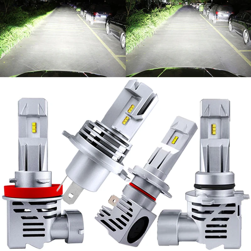 Car LED Bulb H7 H11 H1 9005 HB3 9006 HB4 12V 55W Headlight Lamp18000LM 6500K 2pc