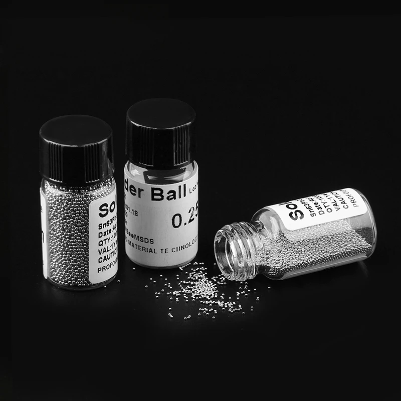 BGA Reballing Ball 0.2/0.25/0.3/0.4/0.5/0.55/0.6/0.65/0.76mm Soldering Balls BGA Ball For Soldering Stations Repair Tool