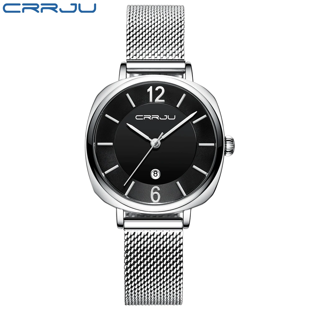 Woman Watches CRRJU Luxury Fashion Bracelet Watch for Women Casual Waterproof Quartz Ladies Dress Watches Girls relogio feminino