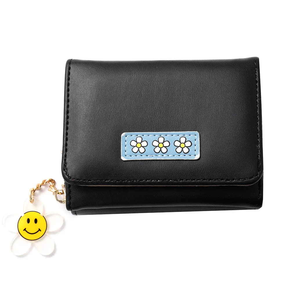 

Трендовый кожаный бумажник сумка брендовой одежды для девочек небольшой кошелек для монет Кошельки тройного сложения и сумки кошелек, держатель для карт кошельки для женщин, женская обувь