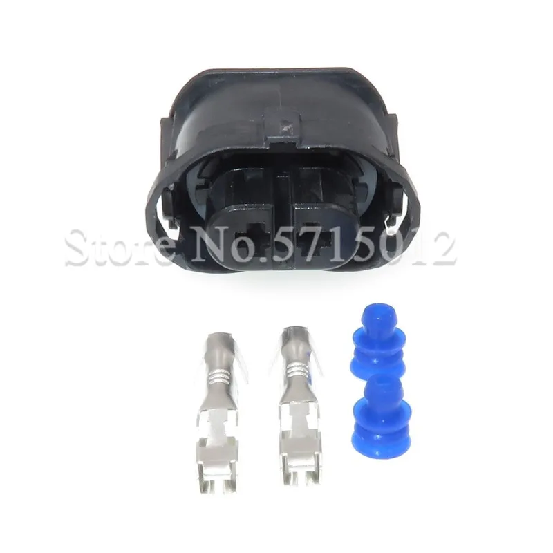 2 Hole 1-1355668-2 Auto Front Fog Light Socket Female Waterproof Lamp Connector For BMW