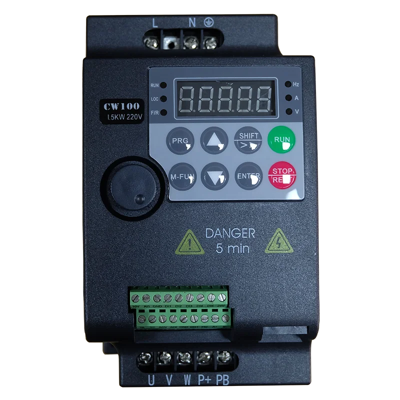 Imagem -06 - Conversor de Frequência Variável para o Inversor do Controle de Velocidade do Motor Entrada Phase Saída ph 2hp Mini Vfd 1.5kw 220v Econômico