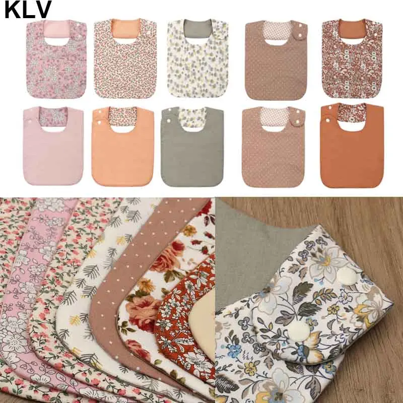 Bavoir pour nouveau-né, serviette imperméable, Vintage, imprimé Floral, pour bébés garçons et filles, Bandana d'alimentation