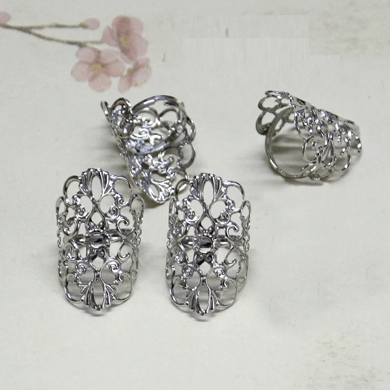 Chinese Golden Silver Nails Cover Customized Decor Jewelry Ancient India Dance