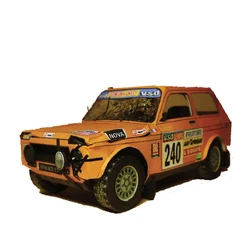 LADA NIVA 1985 1:32 Dakar Rally Racing Car Origami Art Mini 3D Paper Model Papercraft DIY Teens Adult Handmade Craft Toys ZX-031