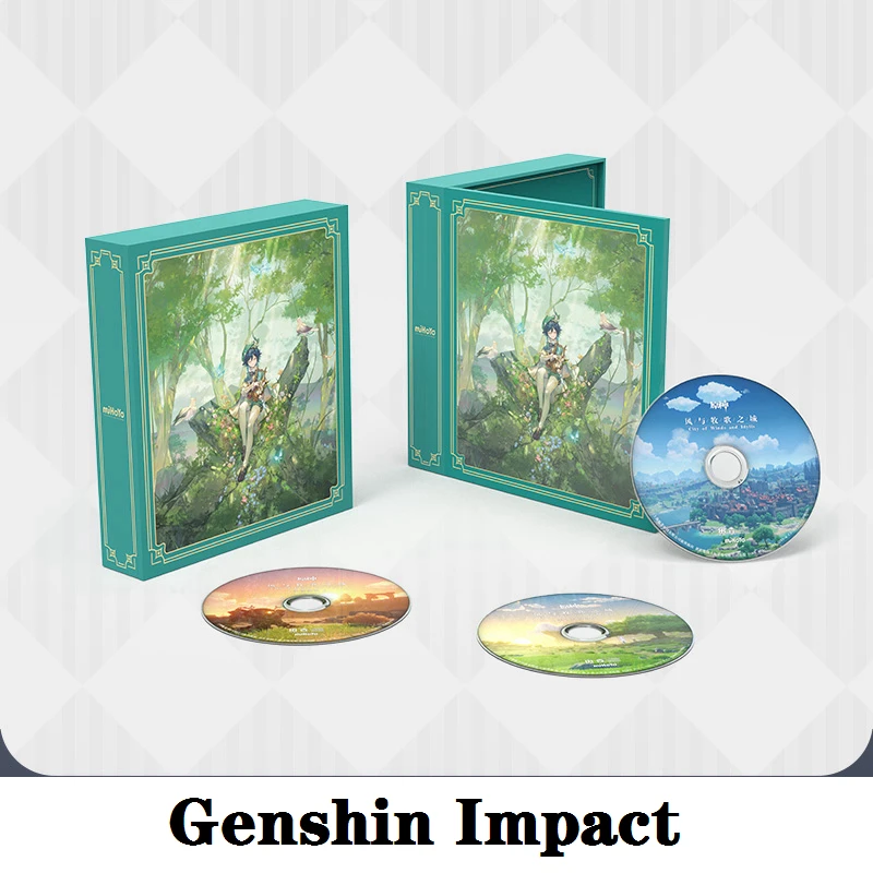 

Набор для косплея OST CD Game Genshin Impact, оригинальный продукт, аниме аксессуары, реквизит для косплея, сувенир в пасторальном стиле, Одуванчик, Королевство