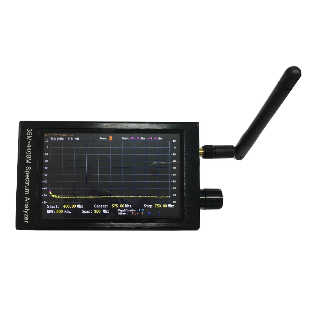 

35M-4400M 4.3 Inch Professional Handheld Simple Spectrum Analyzer Measurement of Interphone Signal With LCD TFT 480*800 Screen