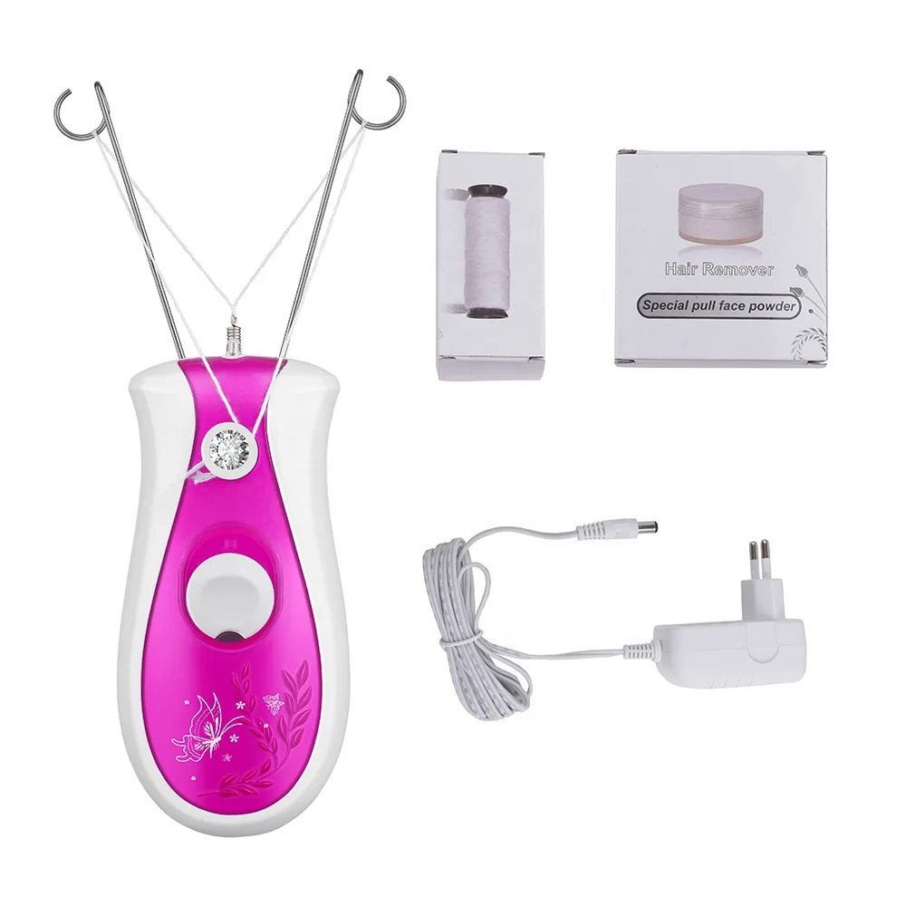 Electric Female Epilator Lady Shaver Cotton Thread Depilator Machine Rechargeable Hair Removal Women's Personal Care Razor