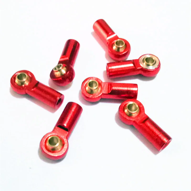 1 Pair RC Ball Buckle/ M3 Pull Rod Head/ Aluminum Alloy Cup,  Fsh Eye Bearing/DIY Model Accessories