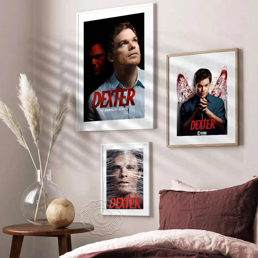 Dexter Teleplay Art Poster, Michael C.Hall Role Playing Dexter Morgan Art Prints,  Michael Cuesta Director Works Wall Picture