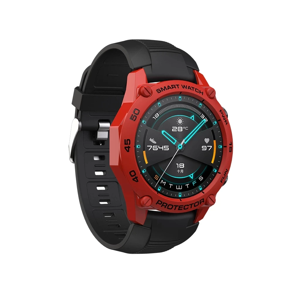 SIKAI Case for Huawei Watch GT2 Colorful TPU Cover Shell GT 2 46mm Protector charger Band Bracelet For Huawei Smart Watch