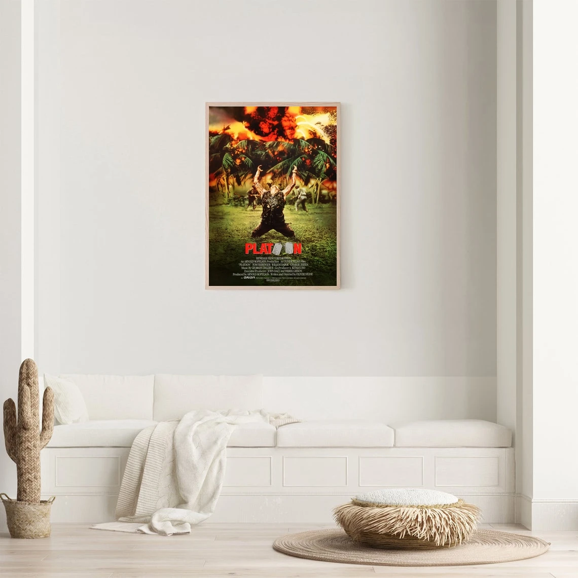 Platoon Movie Cover Poster Print Art Wall Canvas Painting Bedroom Living Room Home Decoration (No Frame)