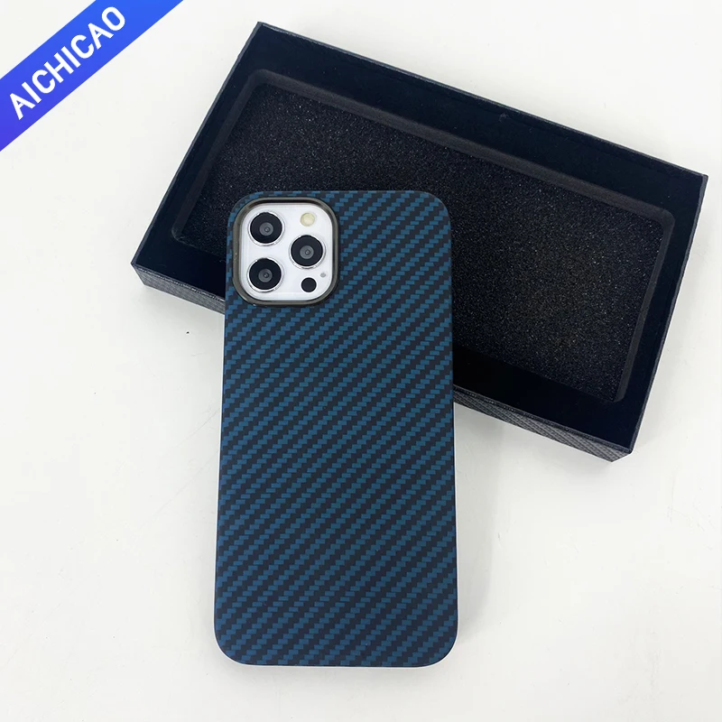 ACC-Pure carbon fiber case for iPhone 12 promax, ultra-thin case for iPhone 13 Pro aramid fiber case