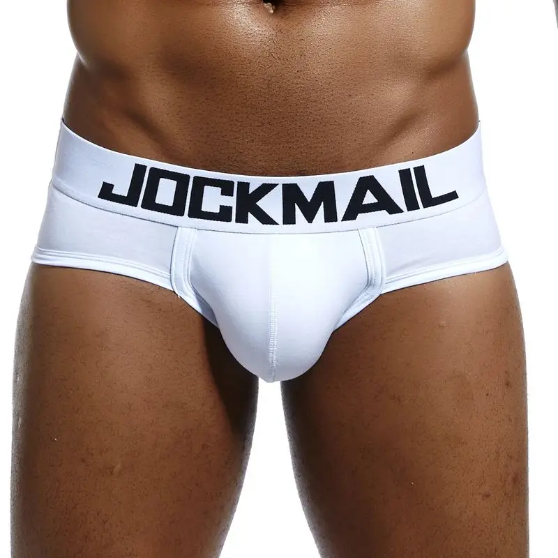 JOCKMAIL Men\'s Underwear Men Sexy Briefs Jockstrap Pouch Cuecas Cotton Panties Thongs Underpants Gay Slip Tanga Homme Srting