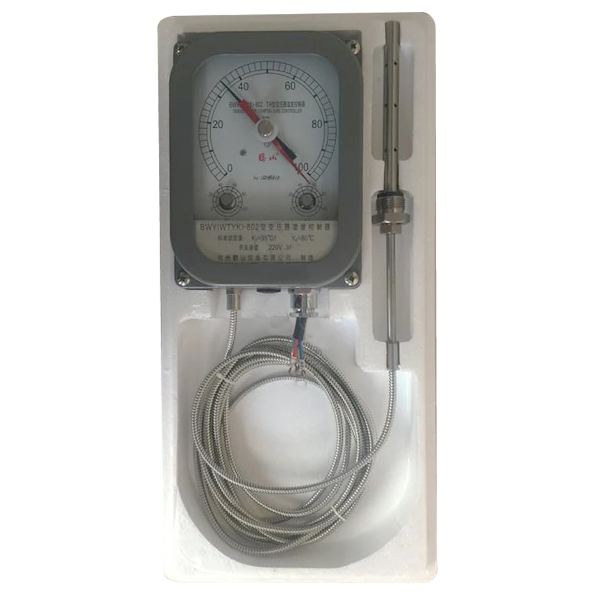 Temperature controller AC 220V/3Afull range adjustable Pressure type thermostat Measuring range 0～+100℃  Setting accuracy: ±3℃