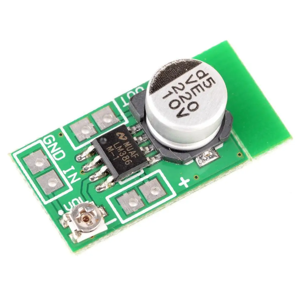 Adjustable Mini LM386 DC 3.8V-12V 150mA 5V Audio Power Amplifier Board Micro Amp Module Max 750mW high Impedance Voice AMP