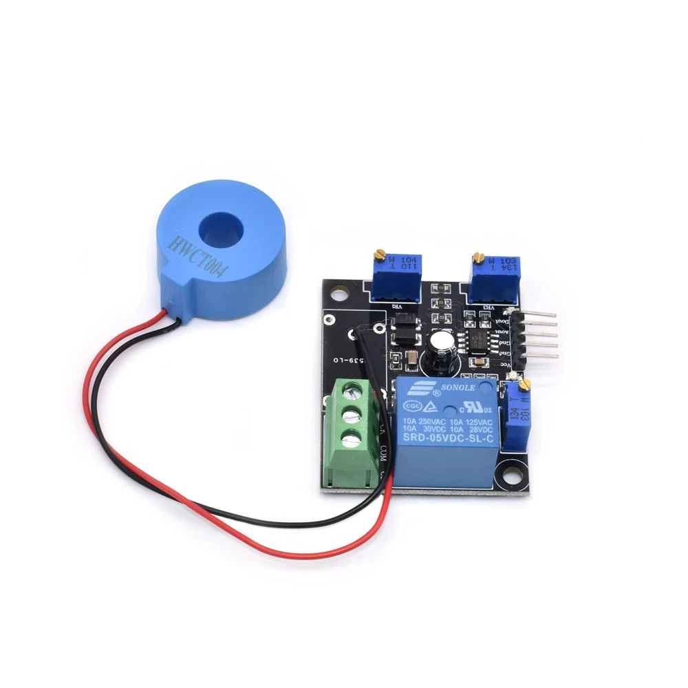 DC 5V Current Detector Sensor Module AC / Short Circuit Detection Max AC 50A Digital Output