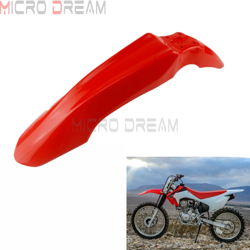 Dirt Racing Bike Motocross parafango anteriore rosso ABS plastica fuoristrada parafango anteriore per HONDA CRF230F CRF150F CRF 230 150 2015-2019