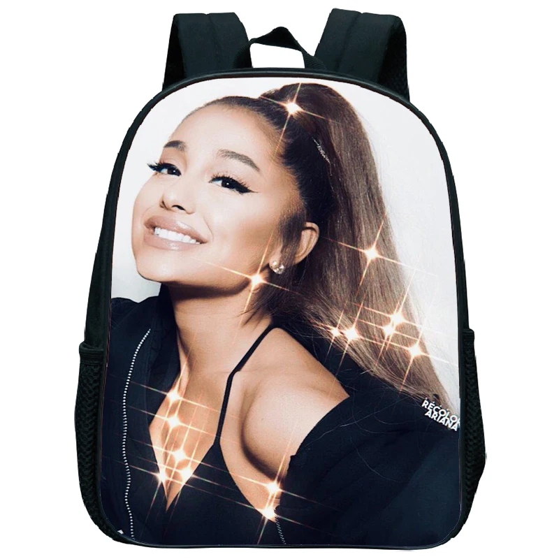 Bambini Ariana Grande scuola materna zaino 13 pollici zaino bambino ragazza ragazzo Bookbag simpatico cartone animato borsa bambini inizia regalo