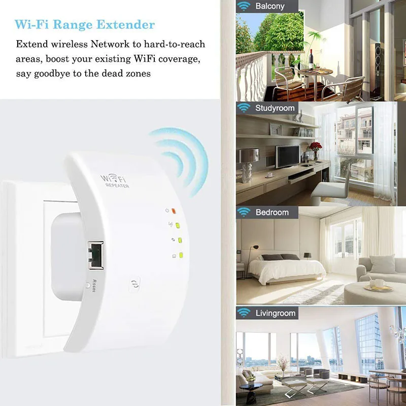 Wireless WiFi Range Extender Wi-fi Repeater 300Mbps 2.4Ghz Signal Boosters Network Amplifier 802.11n/b/g wi fi Expend for Router