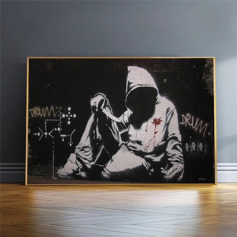 Banksy Poster Graffiti Art Dream Posters and Prints Abstract Characters Graffiti Art Murals on Canvas Art Pictures Home Decor