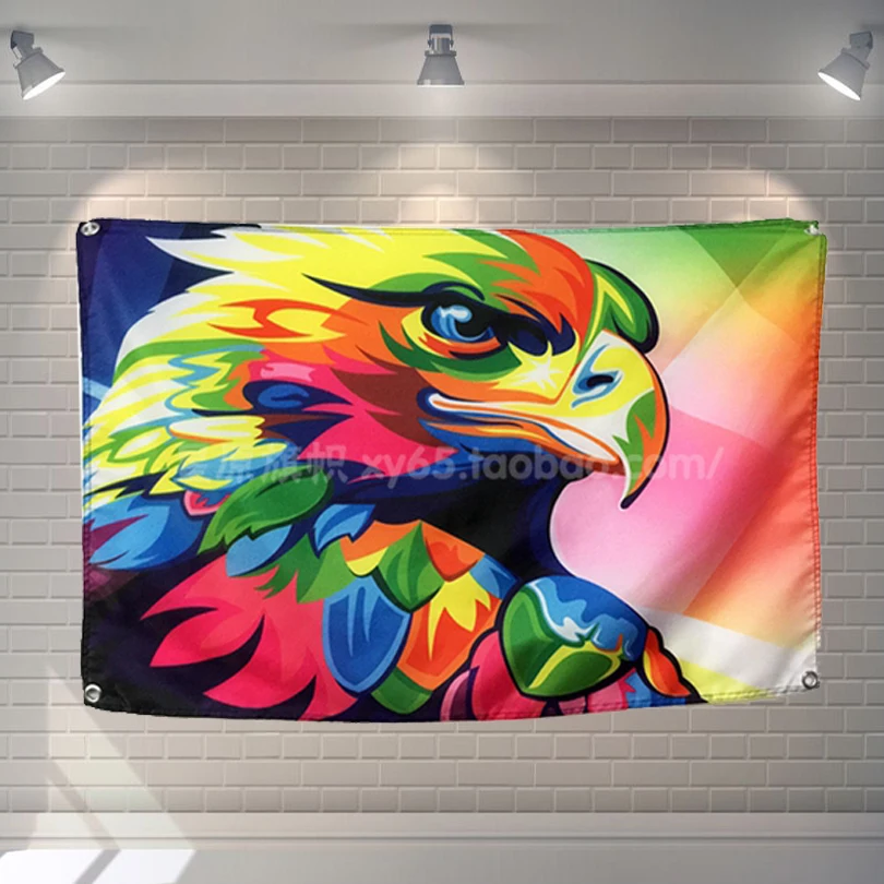 

"Eagle" Rock Band Poster Hanging Painting Wall Sticker 56X36 Inches Cloth Banner Music Banquet Home Decor