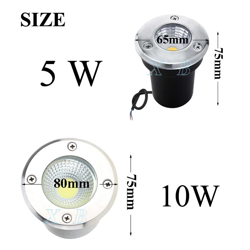 Waterproof IP67 3W 5W 10W 15W LED garden buried AC110v 220v Outdoor Recessed Deck Light Underground Lamp Sidewalk Lighting DC12V