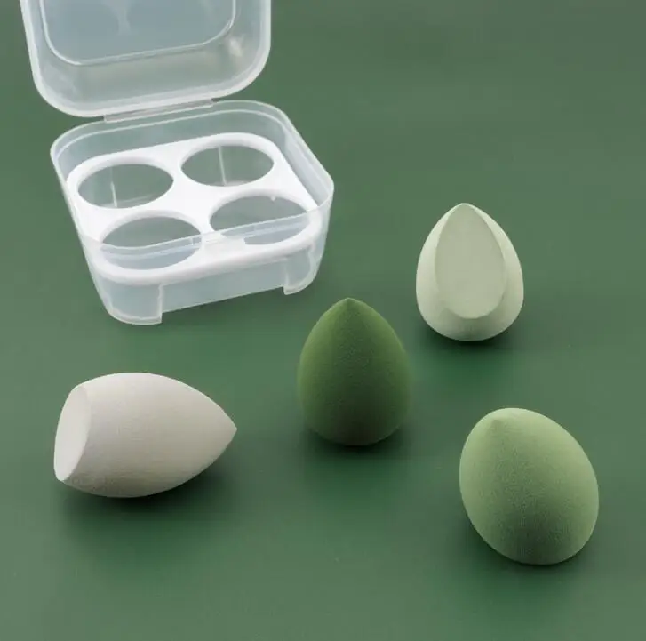 beuty blender houder 4 stuks groothandel make-up spons set cosmetische bladerdeeg poeder paarse blender bulk beuty gereedschap accessoires make-up