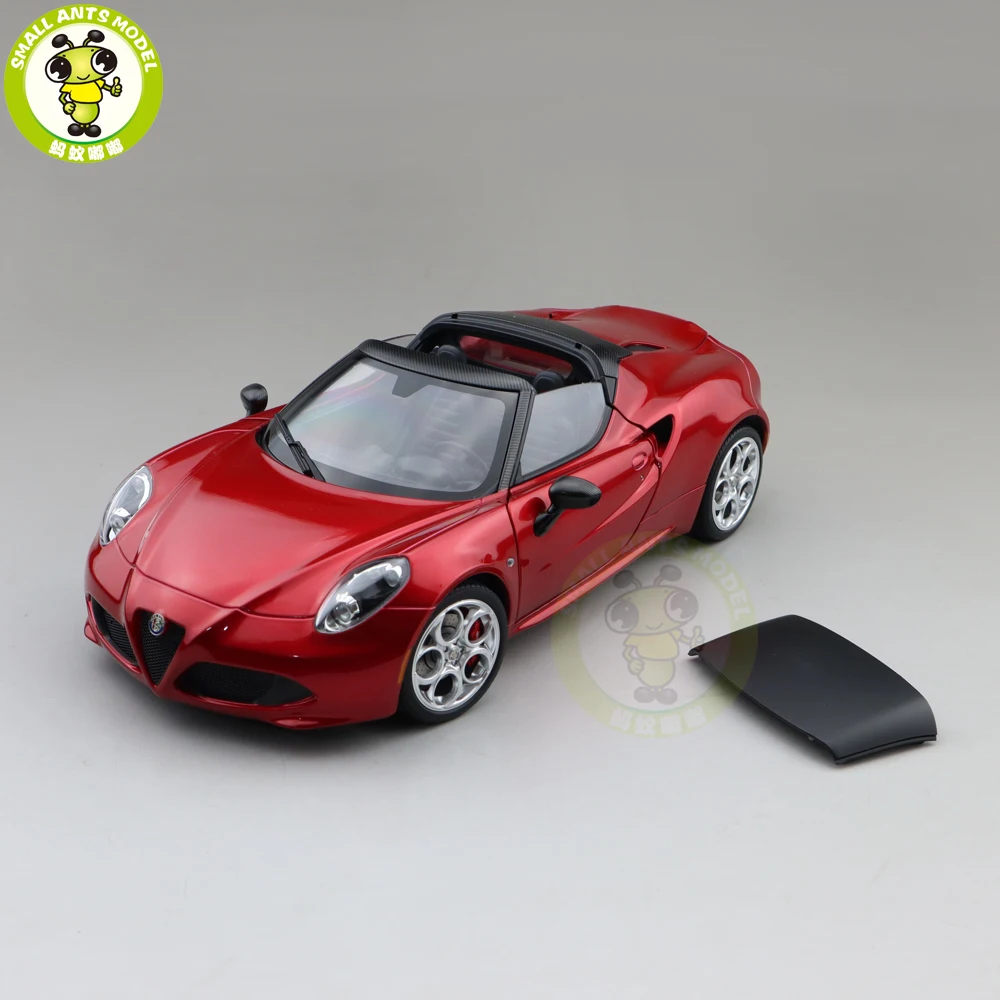 1/18 AUTOART Alfa 4C SPIDER 70141 70142 70143 Model Racing Car Toys Gifts For Friends Father