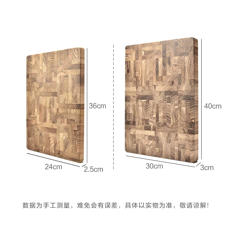 Teak board, hand polished, natural splicing, large high-quality wooden board, kitchen tools，Solid wood vegetable board