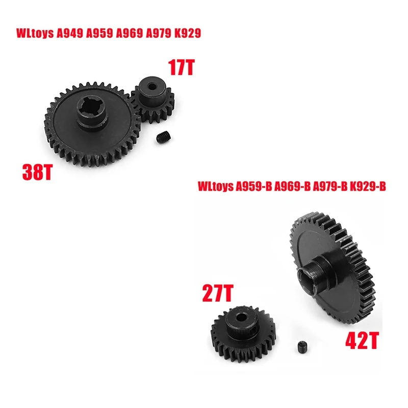 1 Set Complete Upgrade Parts Kit for WLtoys A959 A969 A959-B A969-B A979-B K929-B 1/18 RC Car Replacement Accessories