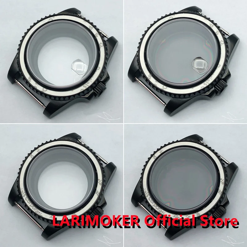 

LARIMOKER 40mm PVD Watch case Sapphire Glass Fit ETA2836 NH35A NH38 NH36A Mingzhu DG2813 3804 Miyota8215 821A PT5000 Movement