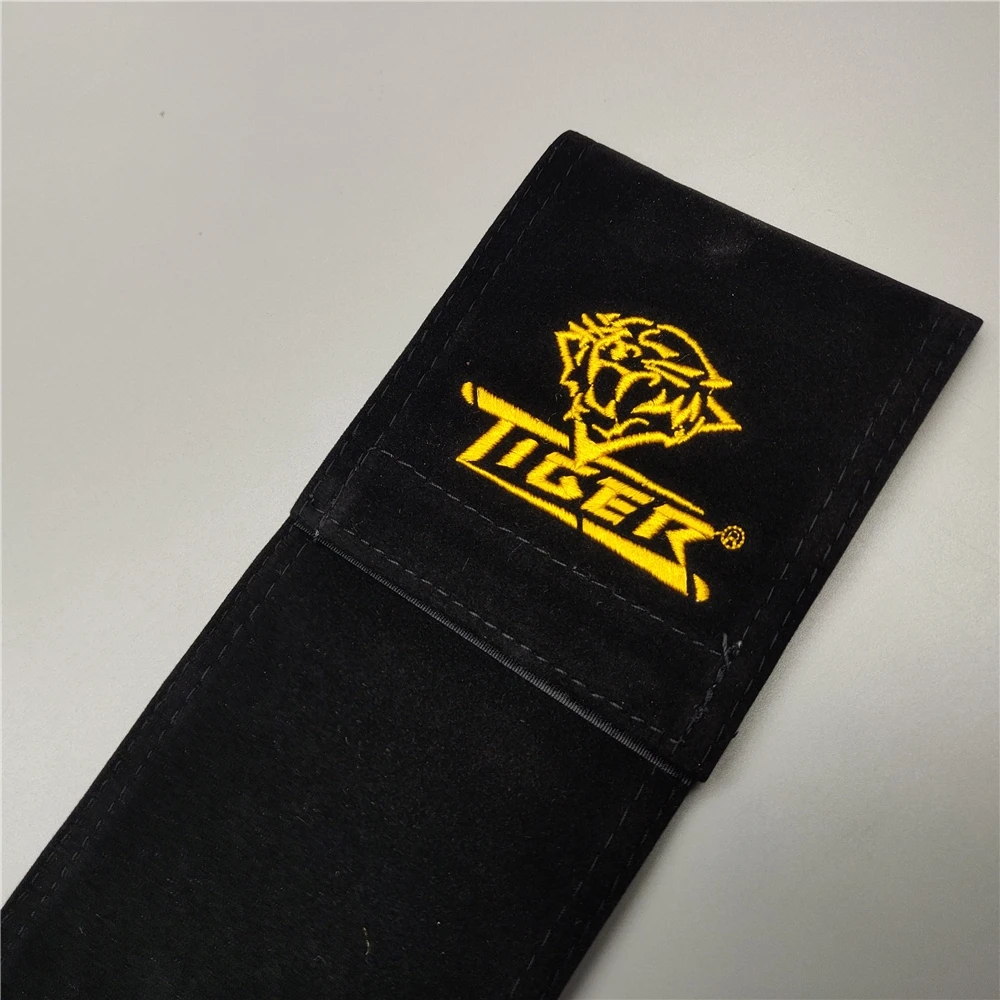 Tiger Cue Case 1x2 Soft Velvet Cue Case 1/2 Billiard Carom Pool Cue Soft Case Holds 1 Butt & 2 Shafts Billiards Accessories