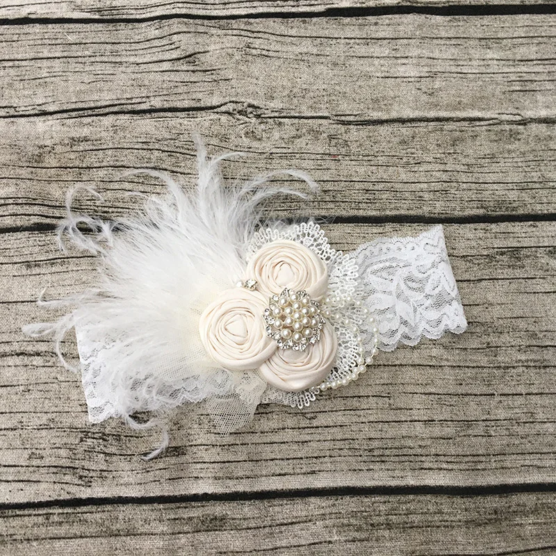 Dupioni Silk Flower Girl Headband Kids Hair Accessories Photo Prop