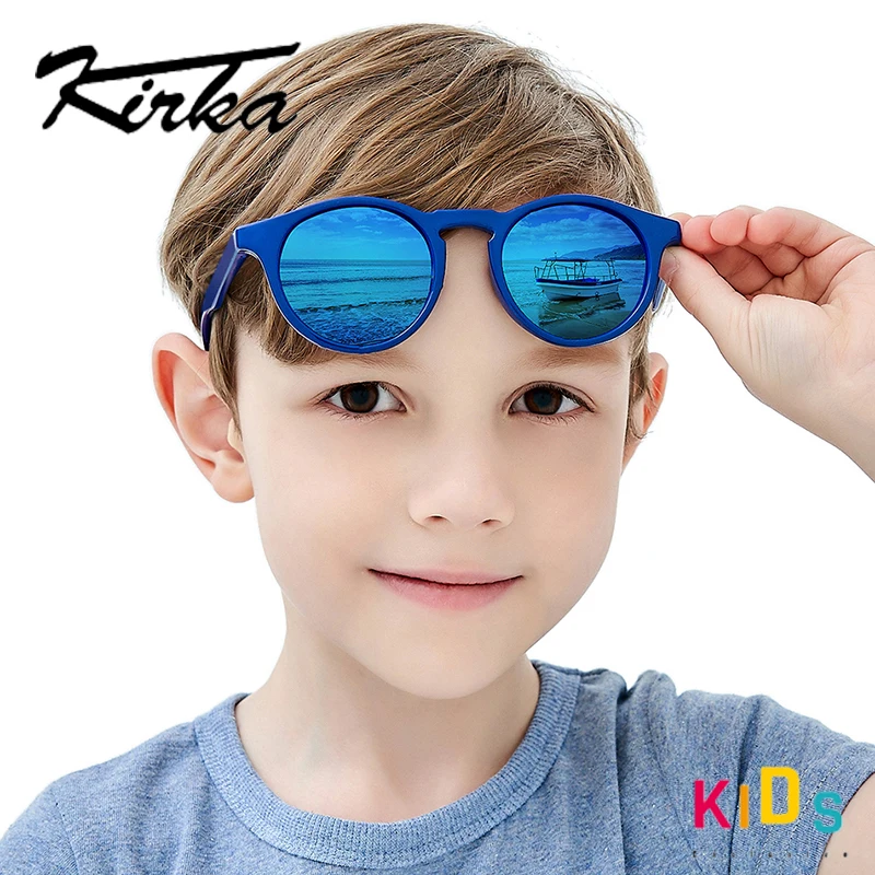 

Flexible New Polarized Kids Sunglasses Child Sun Glasses For 7-12 Years Boys Baby Girls TR90 UV400 Shades Blue Eyewear Children